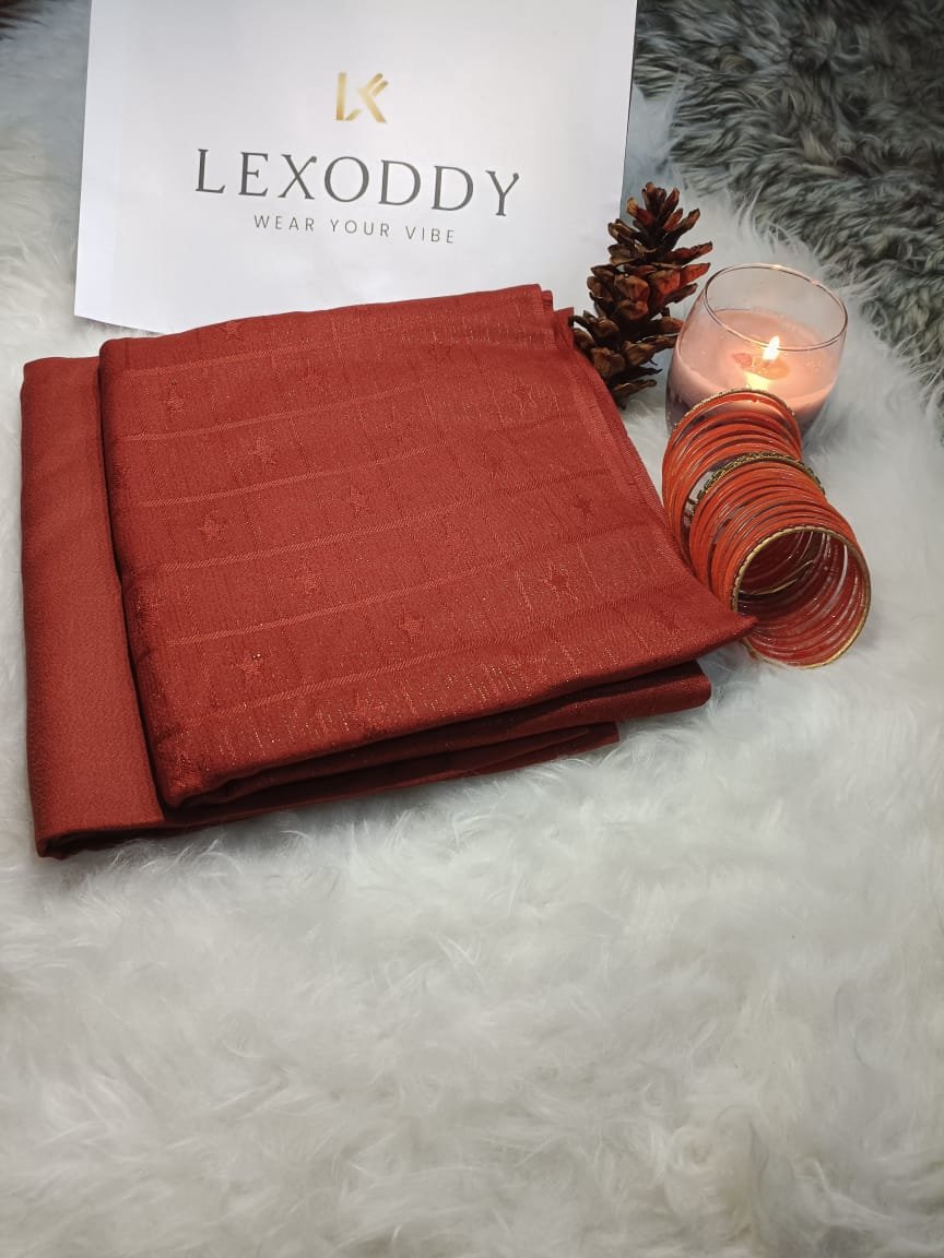 Lexoddy-Ochre-Gold-Textured-Unstitched-Fabric
